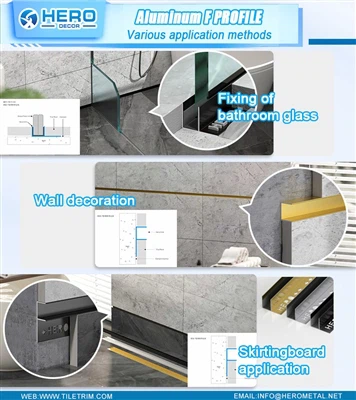 アルミニウム F- 形陽極酸化プロファイルの紹介