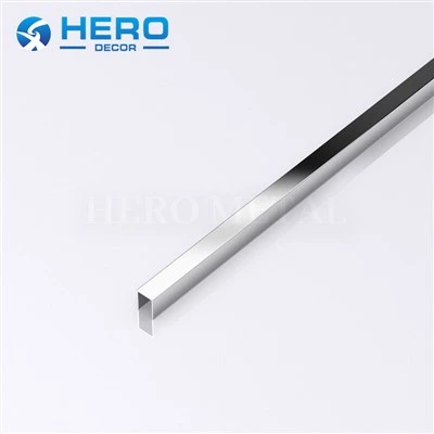 8mm ステンレス鋼 U 字型タイル ストリップ